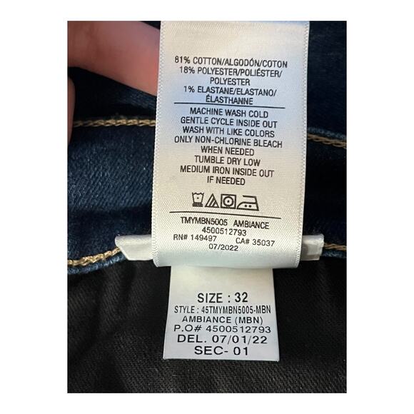 Joe's Jeans The Bobby Boyfriend Cropped dark blue size 32 - Picture 6 of 6